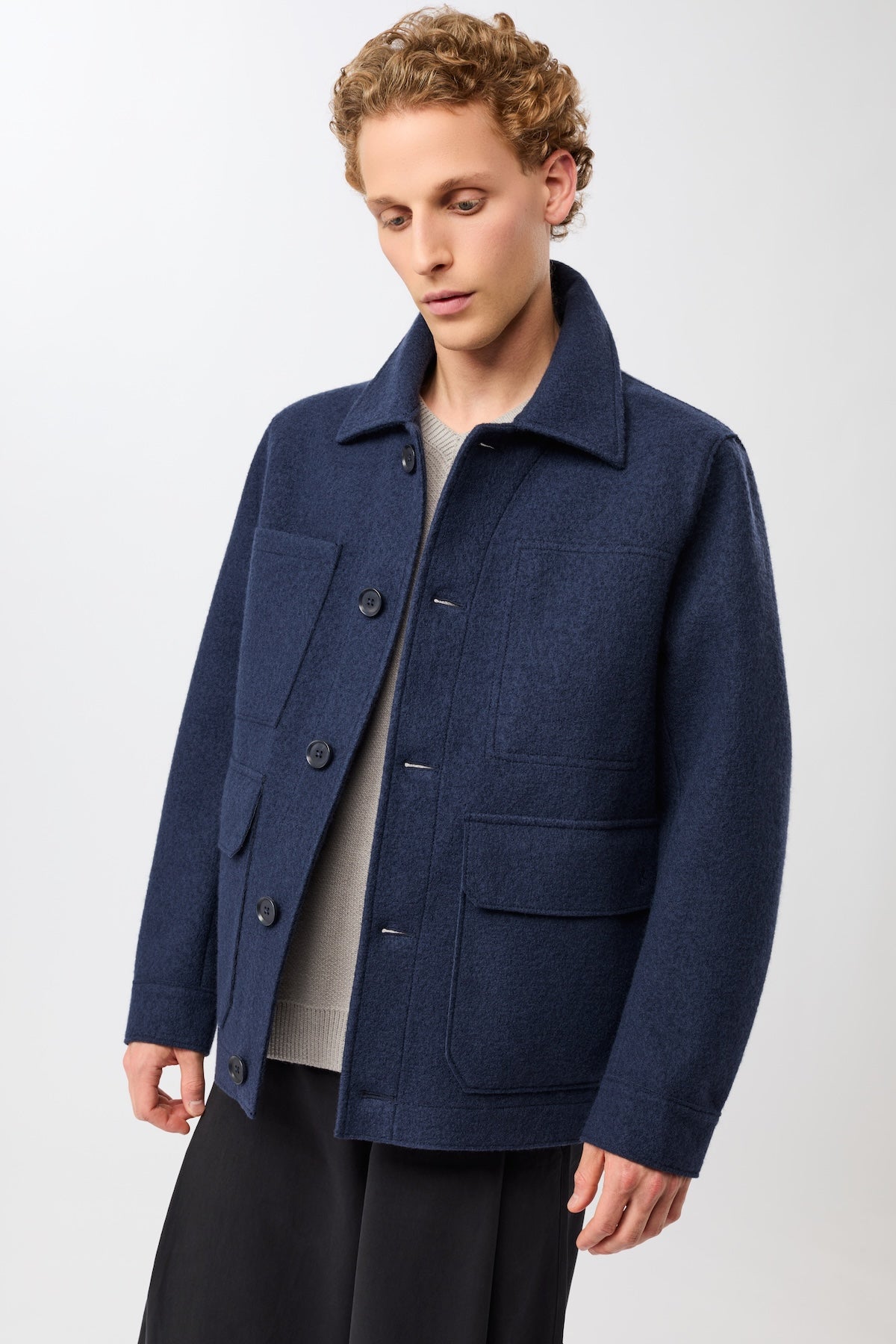 langerchen-field-jacket-aus-techno-felt-steel-blue-kurze-jacke image 6