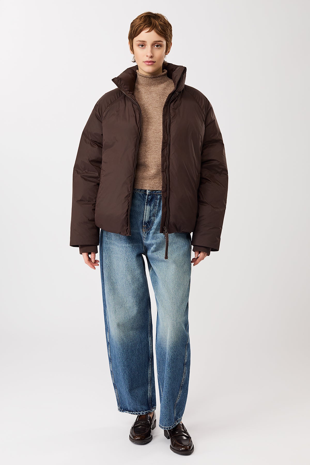 langerchen-lightweight-jacke-aus-eco-daune-coffee-braun image 5