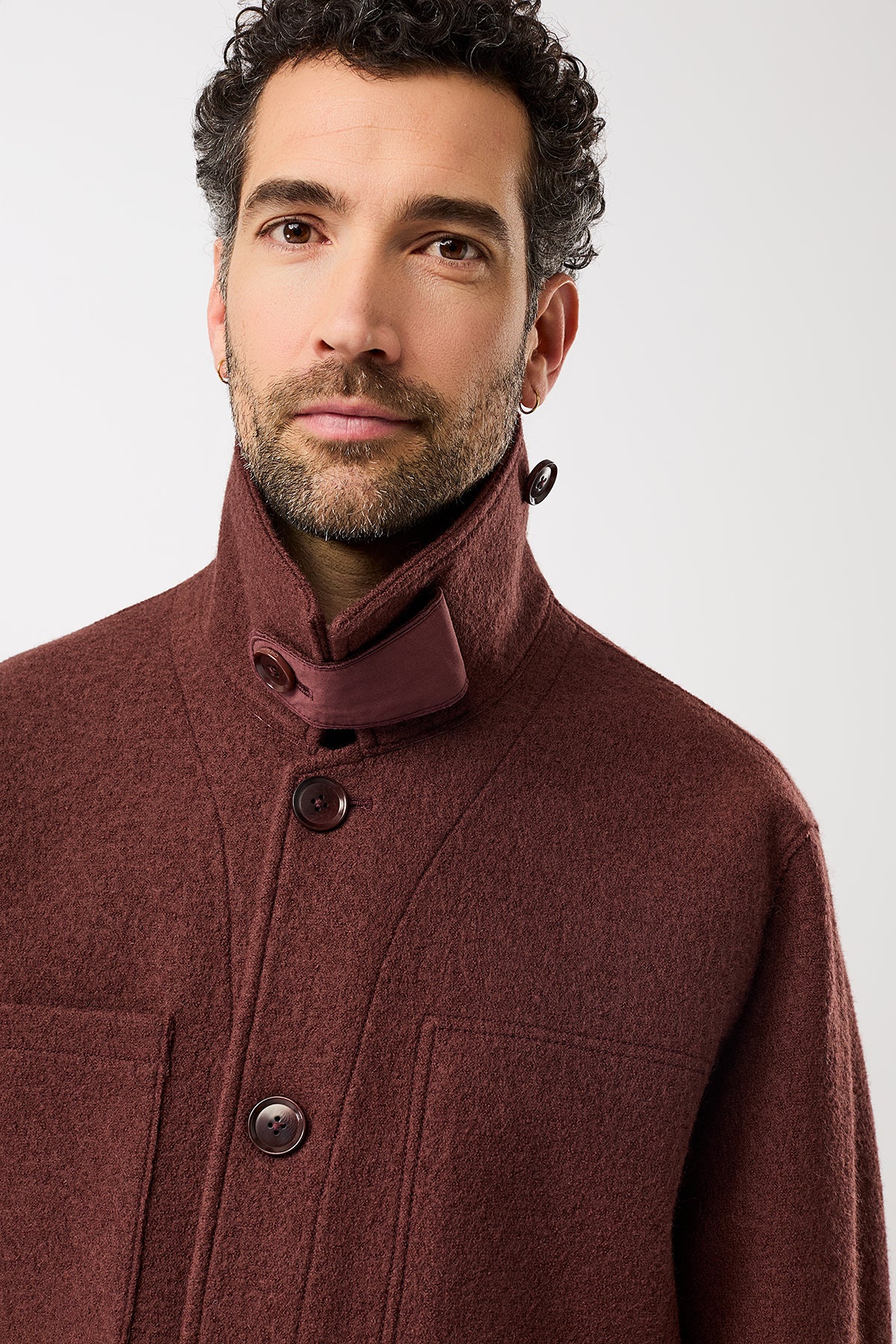 langerchen-field-jacket-aus-techno-felt-kurze-jacke-burgundy image 5
