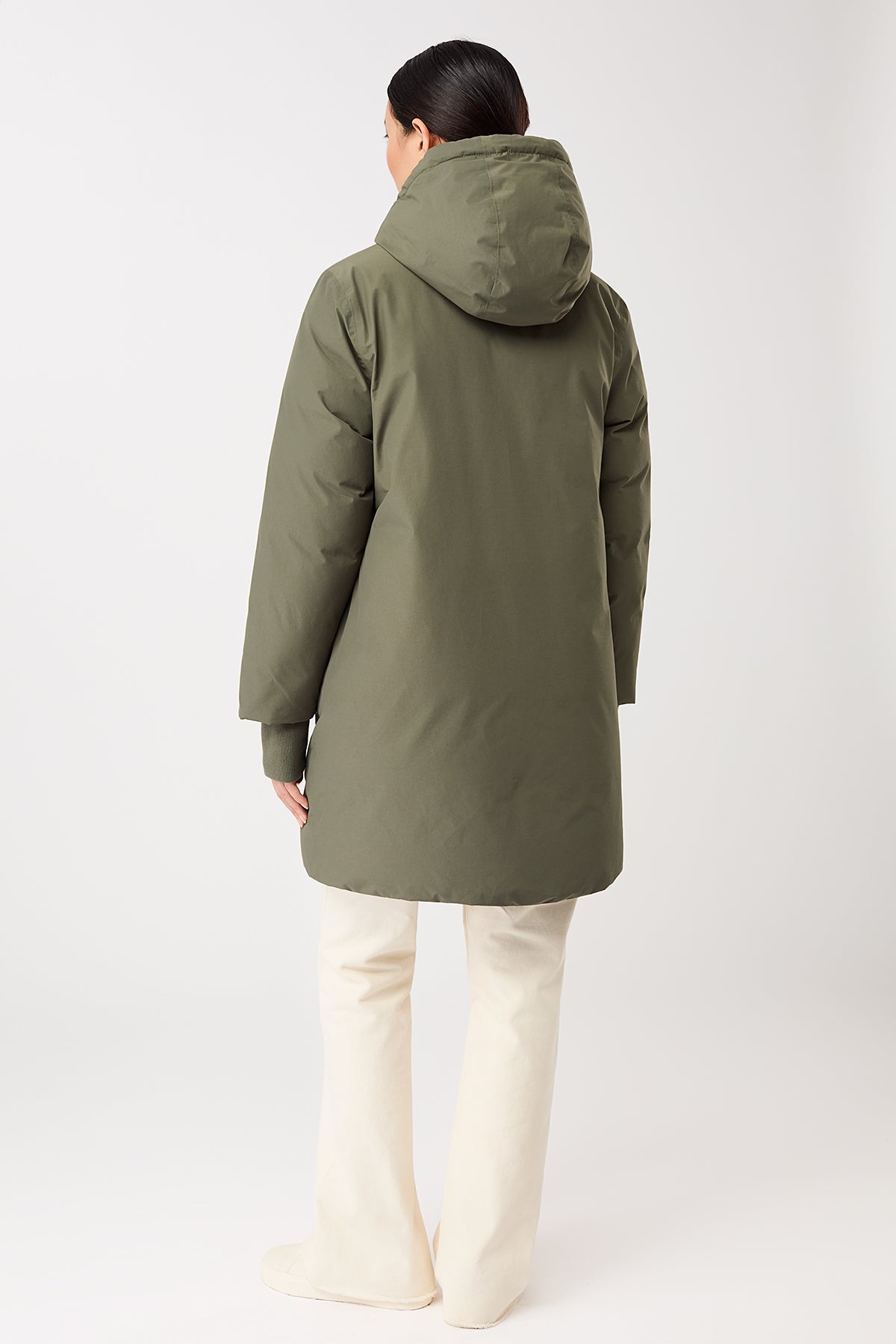 langerchen-lange-jacke-mit-kapuze-und-eco-daune-sencha-cotton-nylon image 4
