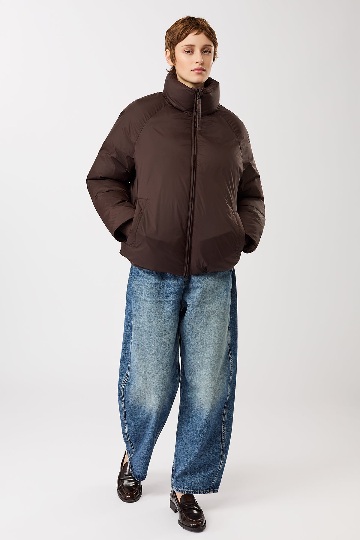 langerchen-lightweight-jacke-aus-eco-daune-coffee-braun image 1
